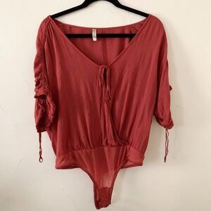 Free People Rust Bodysuit